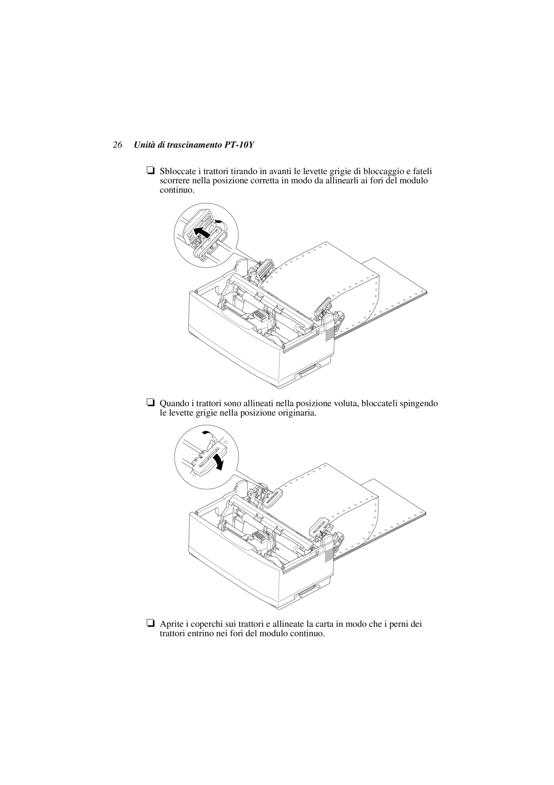 Star Micronics user manual Unità di trascinamento PT-10Y 