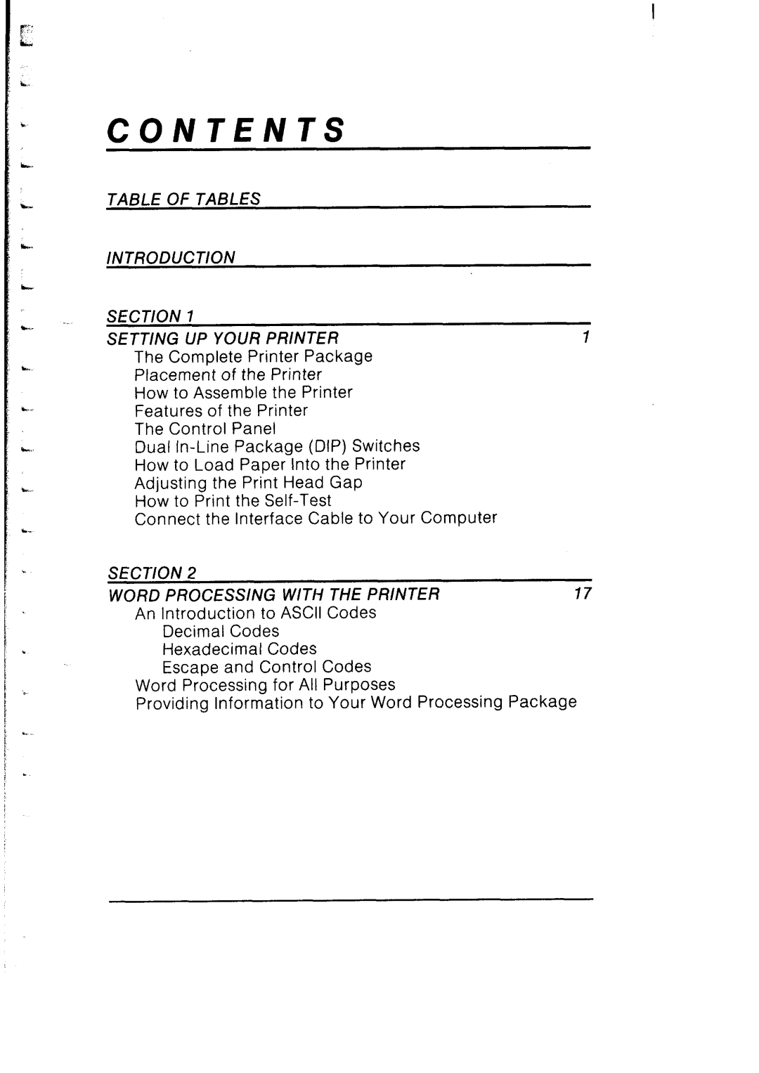 Star Micronics SB-10 user manual Contents 