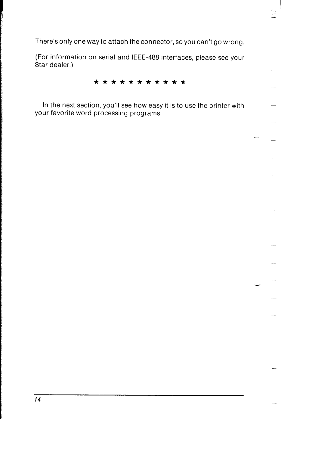 Star Micronics SB-10 user manual 