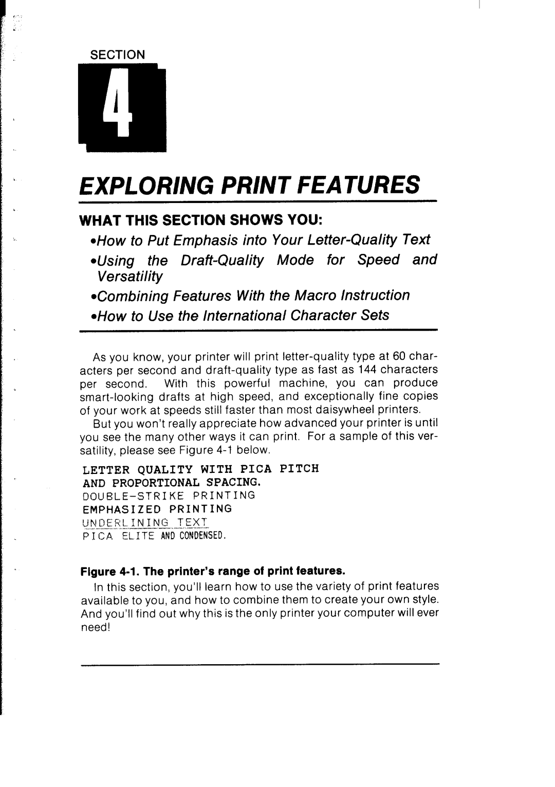 Star Micronics SB-10 user manual Exploring Print Features 