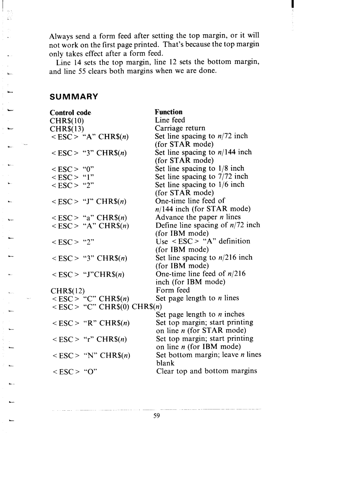 Star Micronics SB-15 user manual Chr$ 