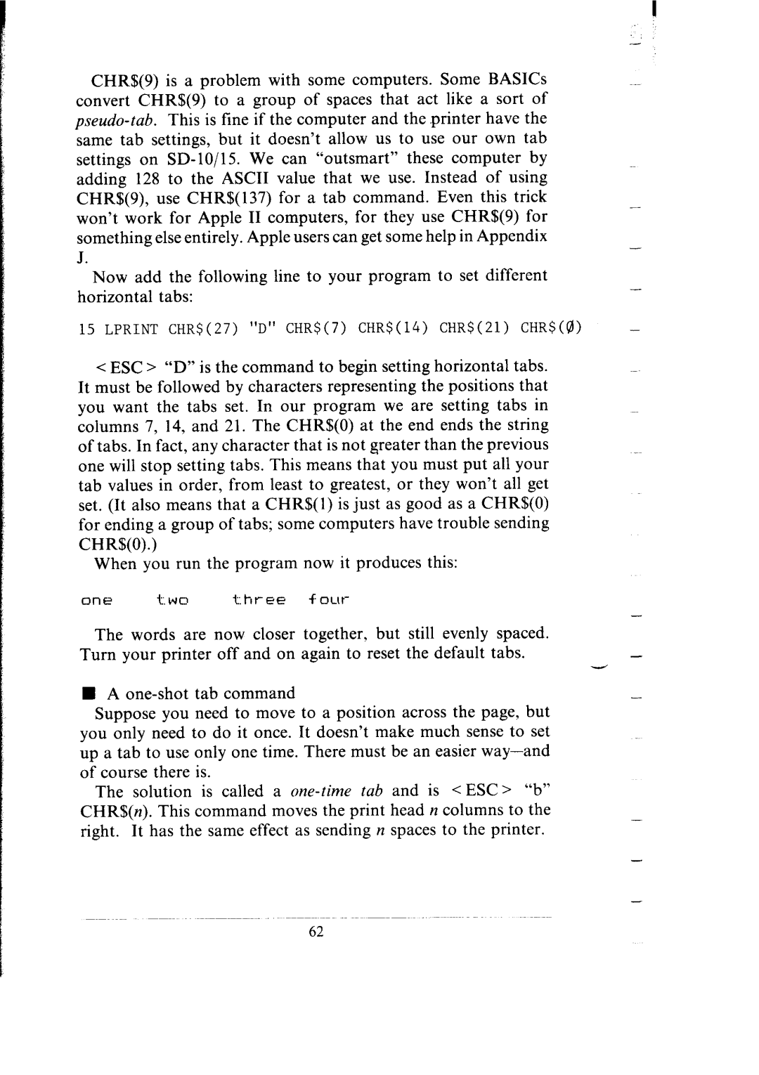 Star Micronics SB-15 user manual Chrso, When you run the program now it produces this 