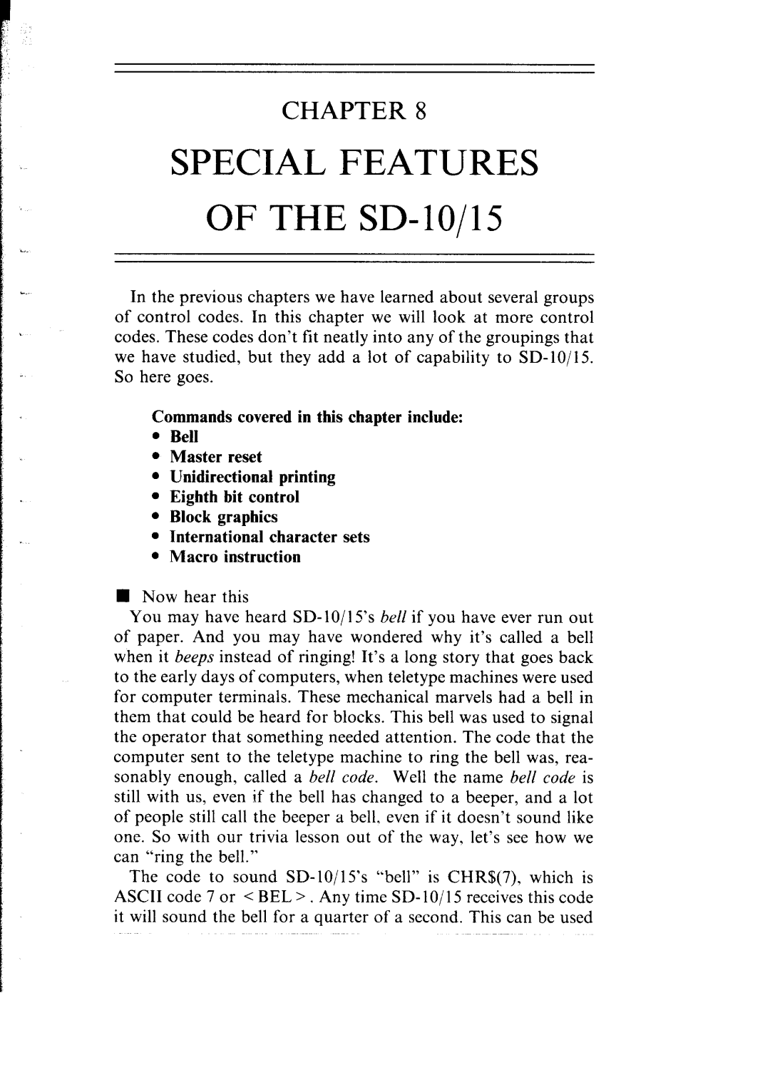 Star Micronics SB-15 user manual Special Features 