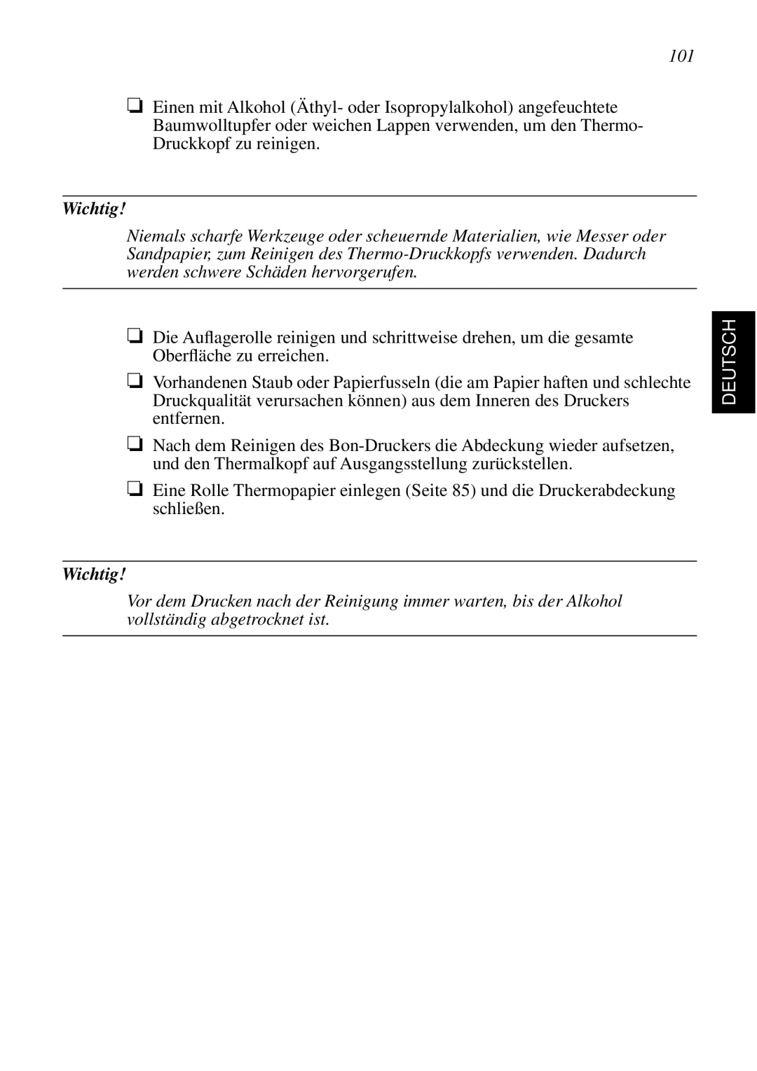 Star Micronics SCP700 user manual 101 