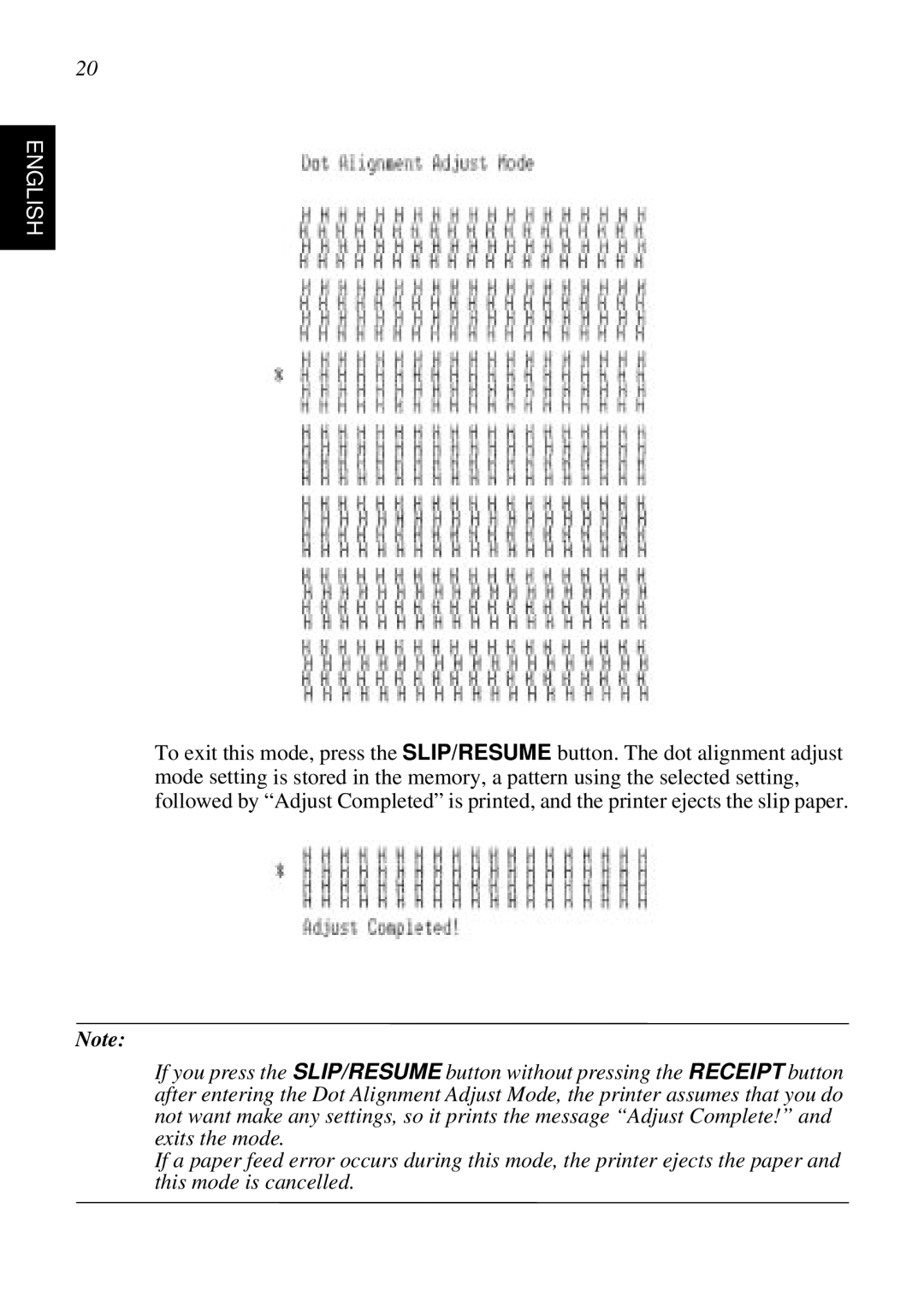 Star Micronics SCP700 user manual Mode, the printer ejects the paper 