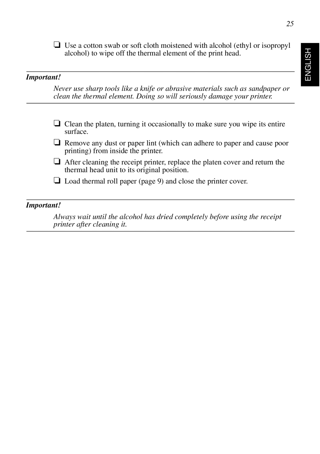 Star Micronics SCP700 user manual English 