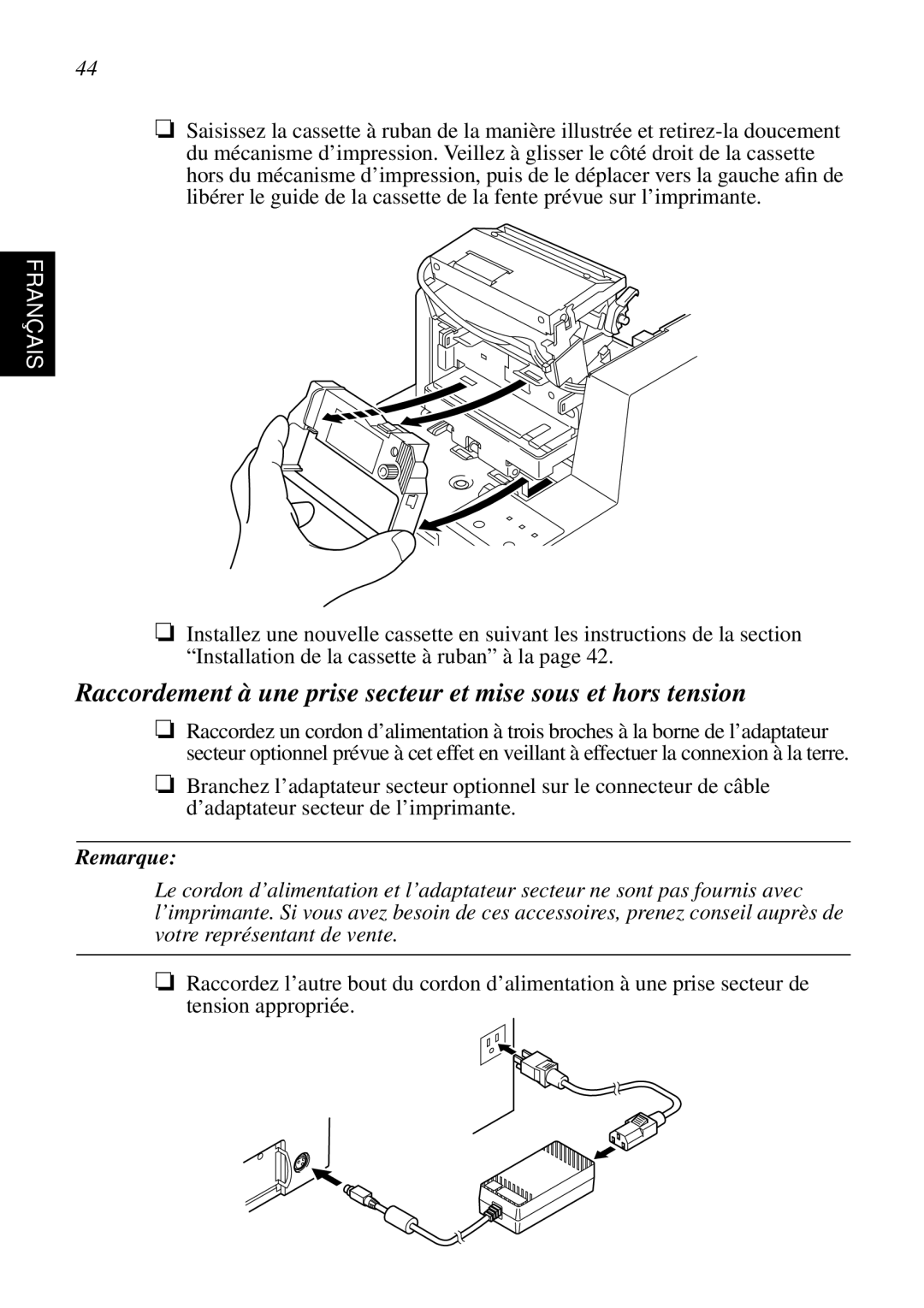 Star Micronics SCP700 user manual Remarque 