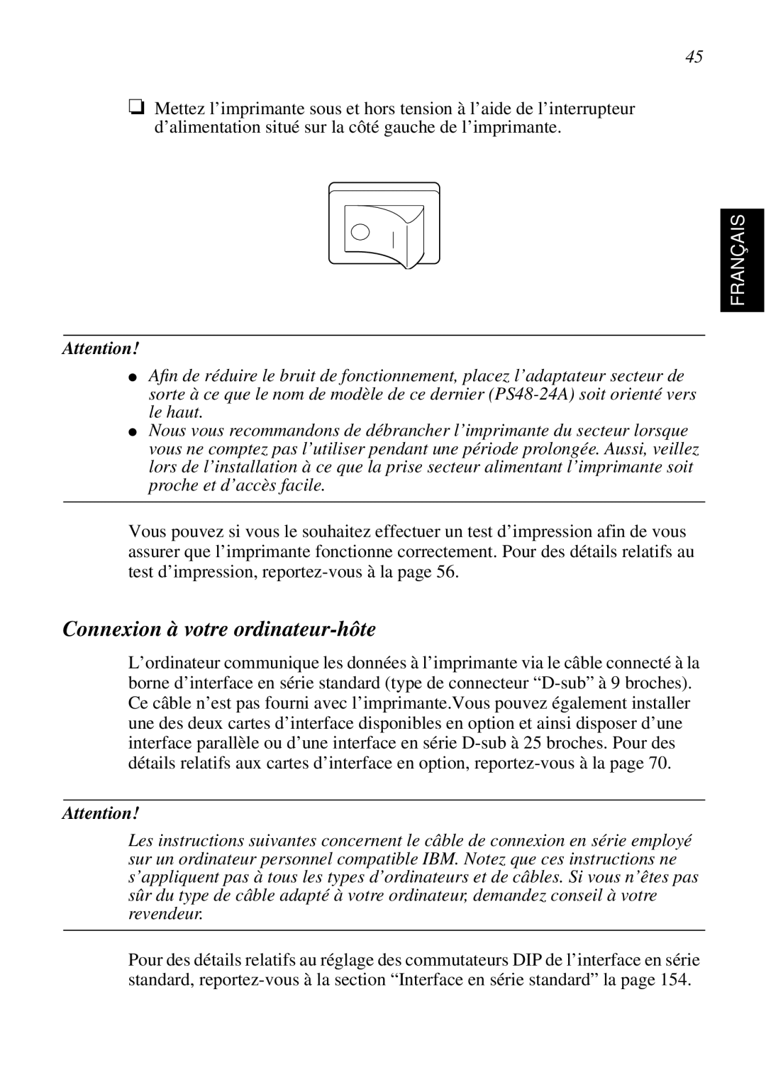 Star Micronics SCP700 user manual Connexion à votre ordinateur-hôte 