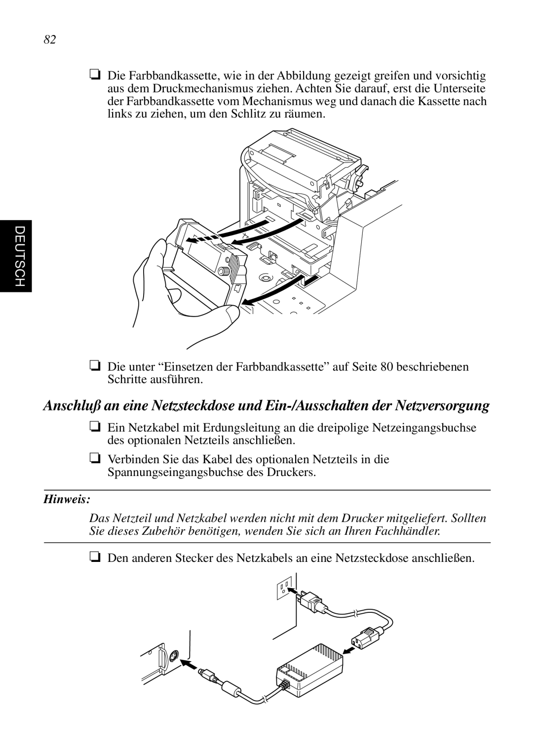 Star Micronics SCP700 user manual Hinweis 