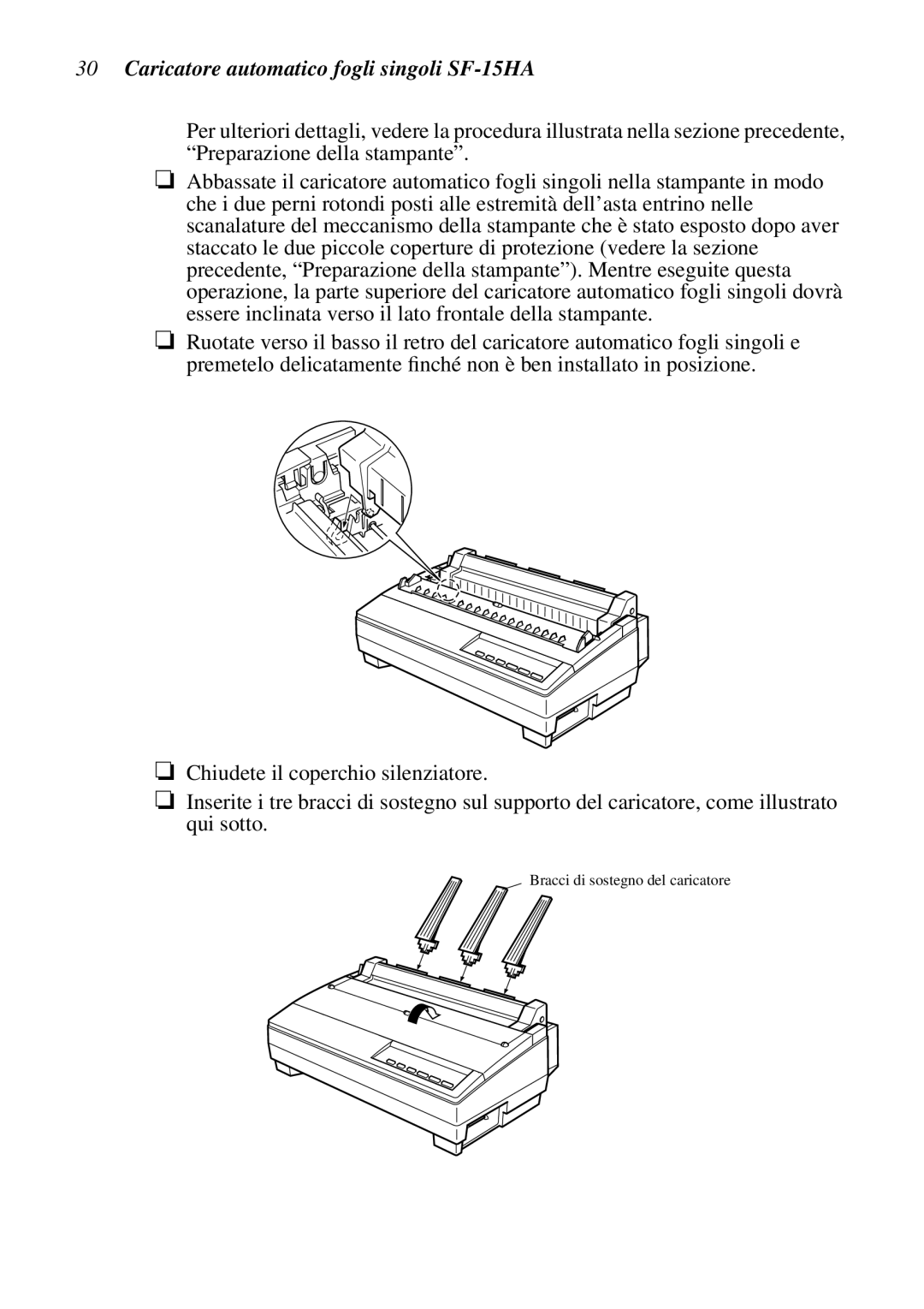 Star Micronics user manual Caricatore automatico fogli singoli SF-15HA 