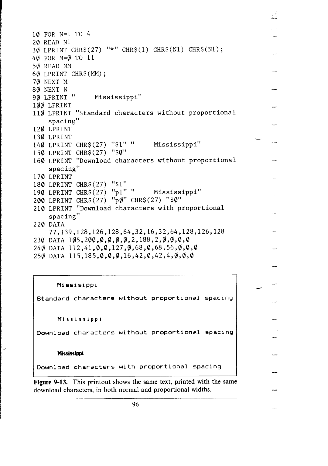 Star Micronics SG-15, SG-10 user manual Read MM Lprint CHR$MM Next M 