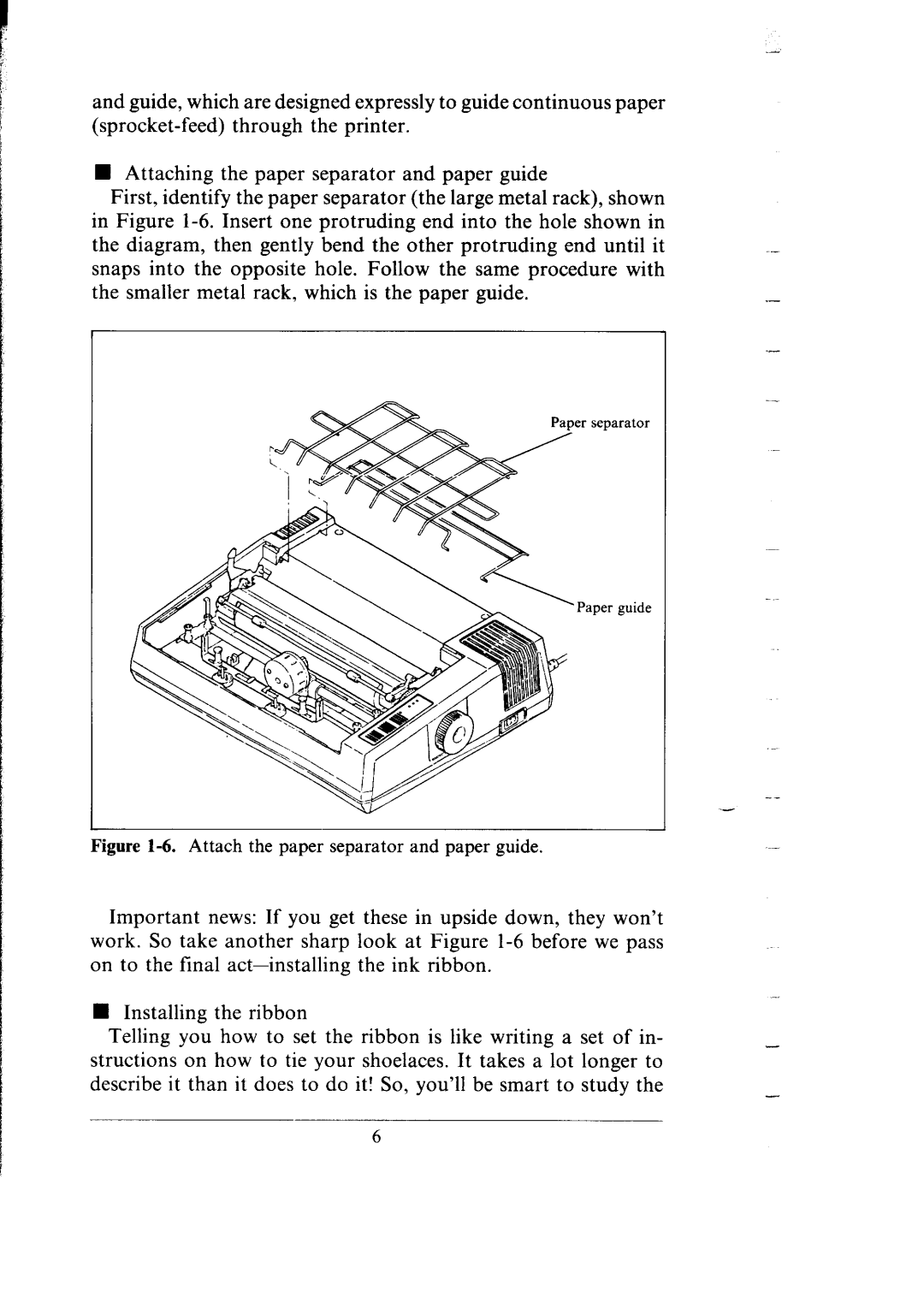 Star Micronics SG-15, SG-10 user manual Er separator Paper guide 