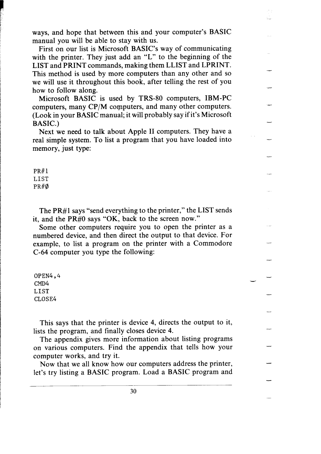 Star Micronics SG-15, SG-10 user manual List 