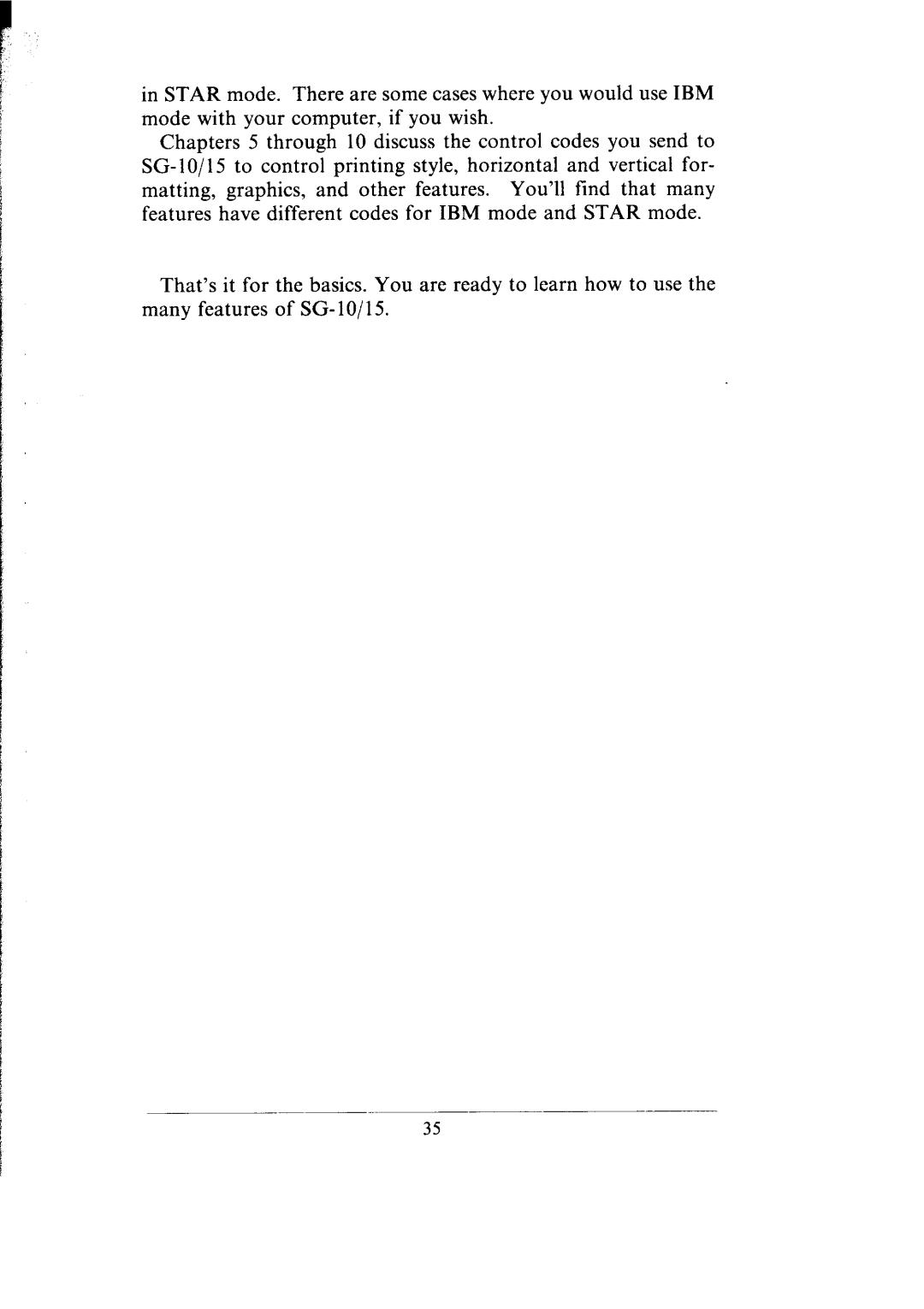 Star Micronics SG-10, SG-15 user manual 