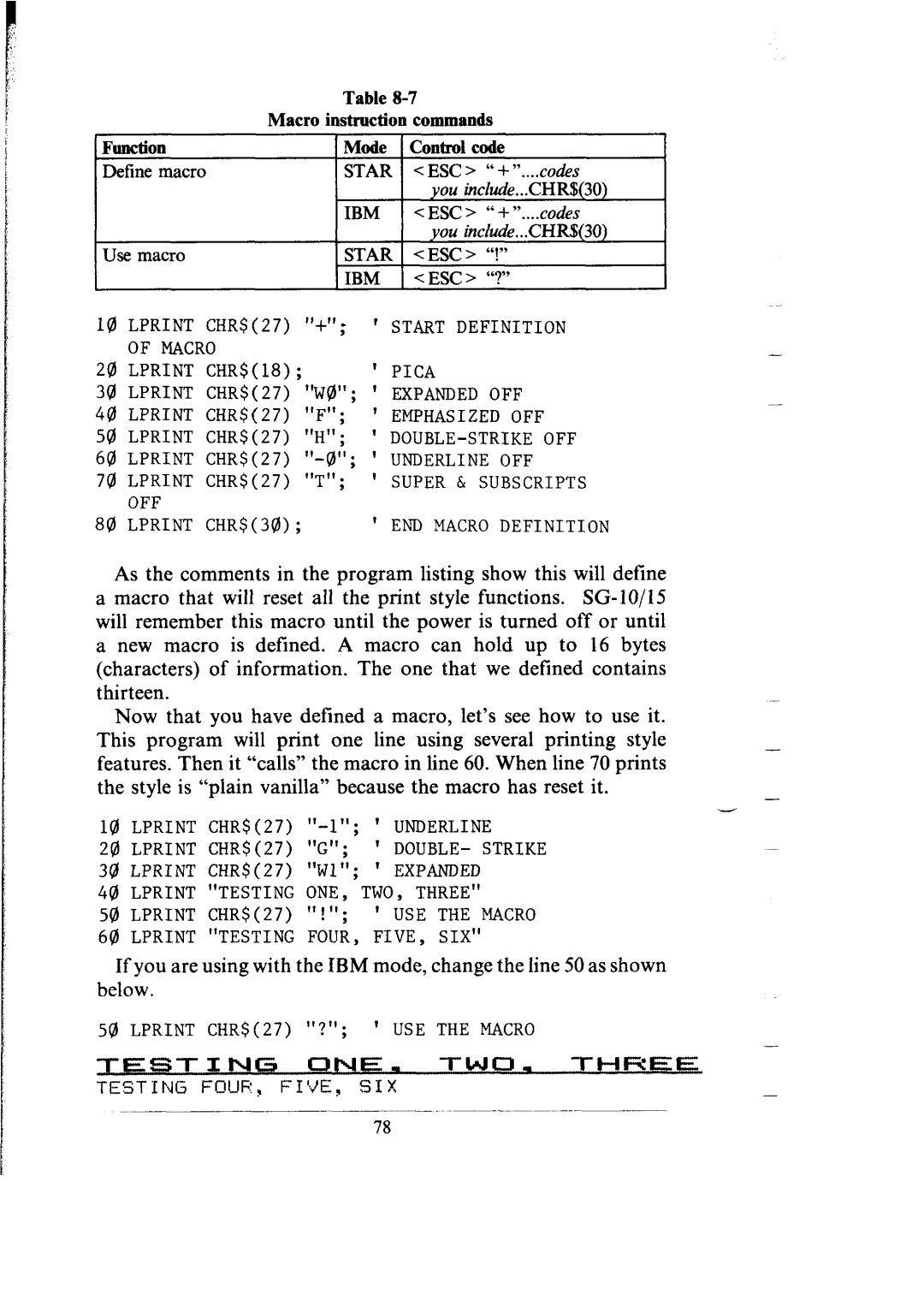 Star Micronics SG-15, SG-10 user manual ESiTING C3NE.n Twcl 