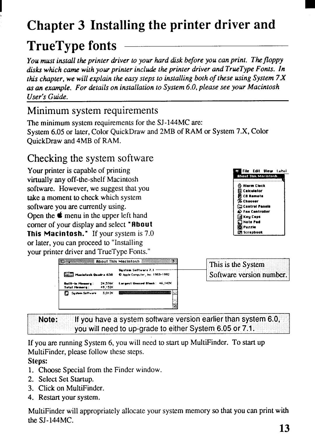 Star Micronics SJ-144MC user manual Pa s 