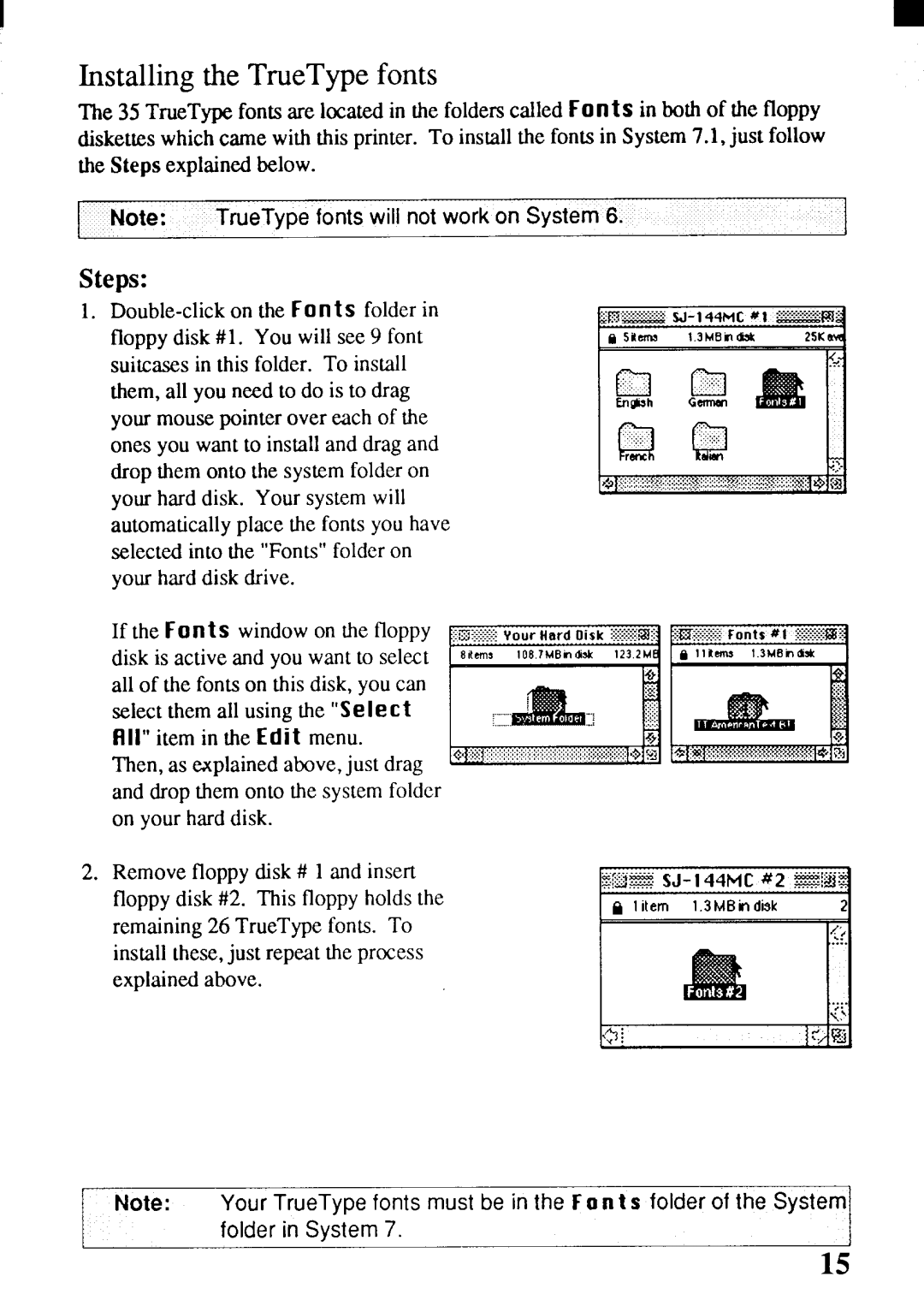 Star Micronics SJ-144MC user manual E h 