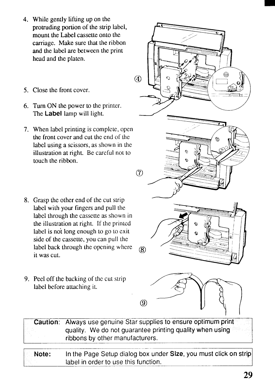 Star Micronics SJ-144MC user manual A h oo Nnt 