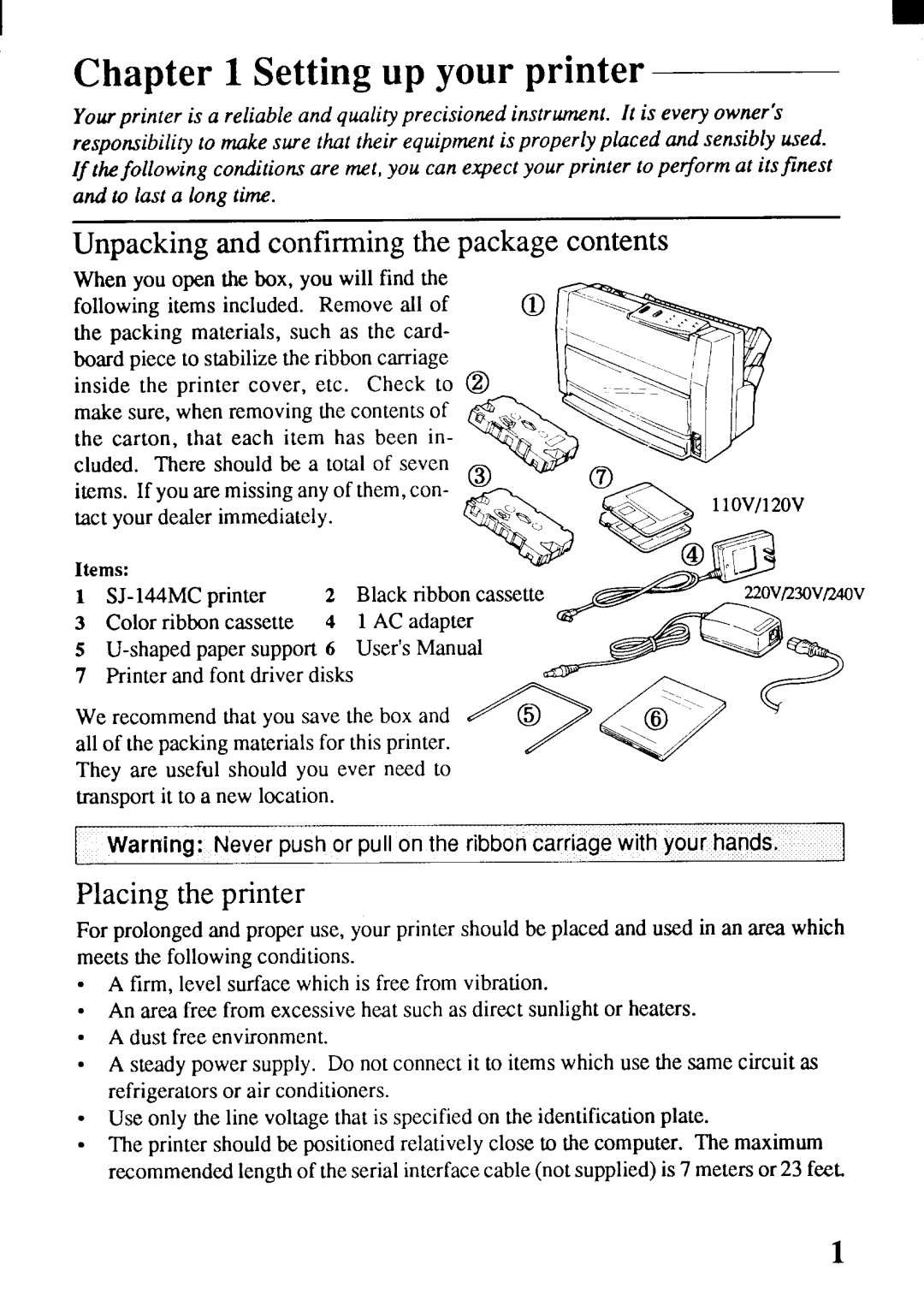 Star Micronics SJ-144MC user manual E ap 