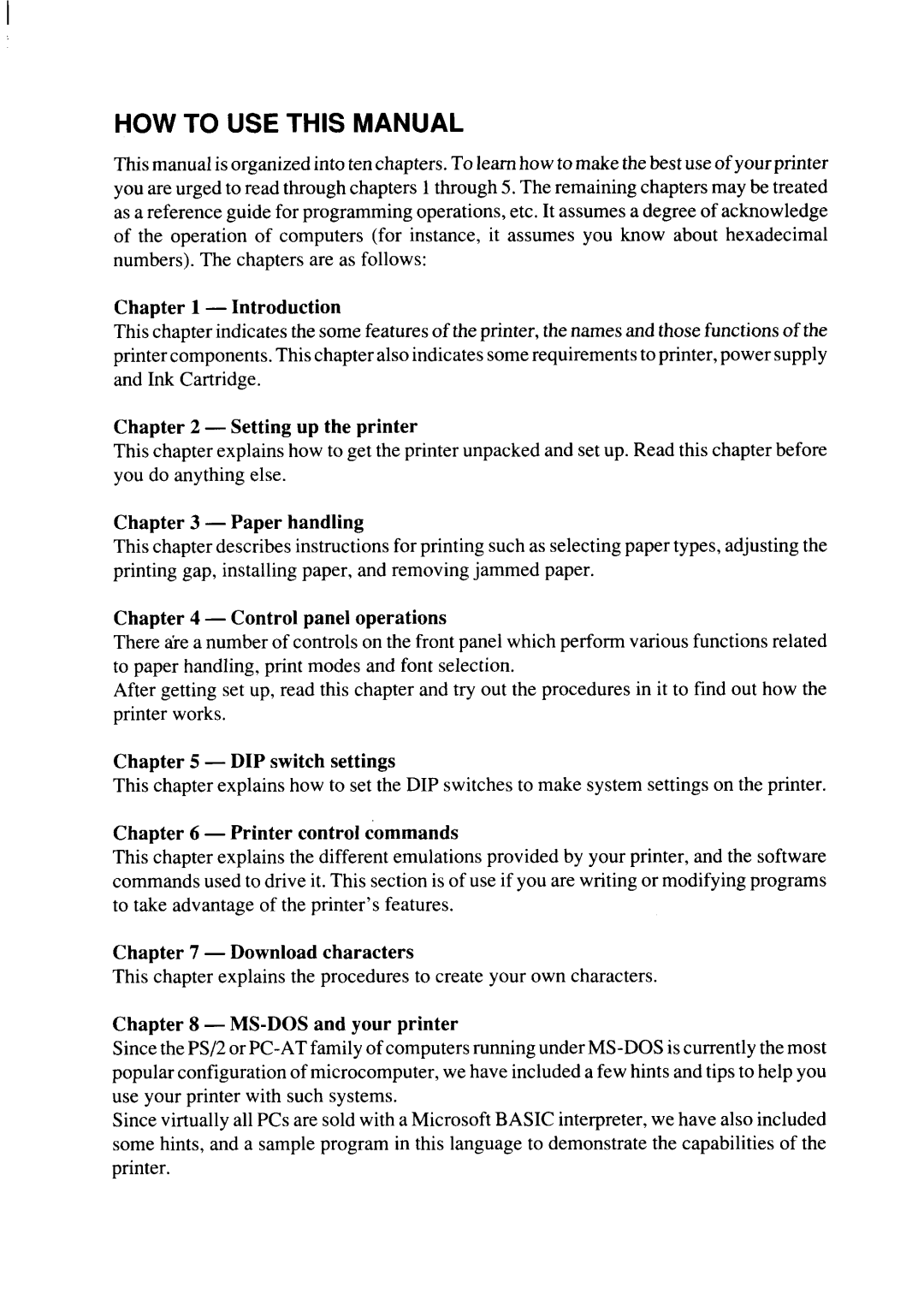 Star Micronics SJ-48 manual HOW to USE this Manual, Introduction 