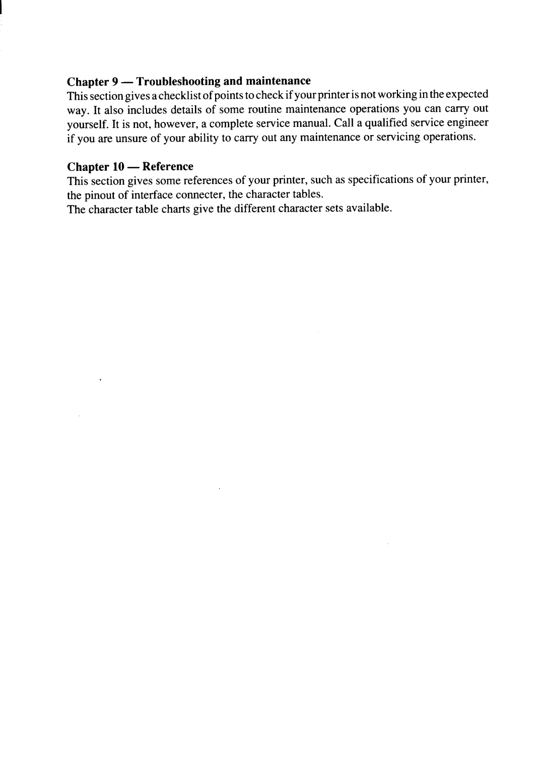 Star Micronics SJ-48 manual Troubleshooting and maintenance Reference 