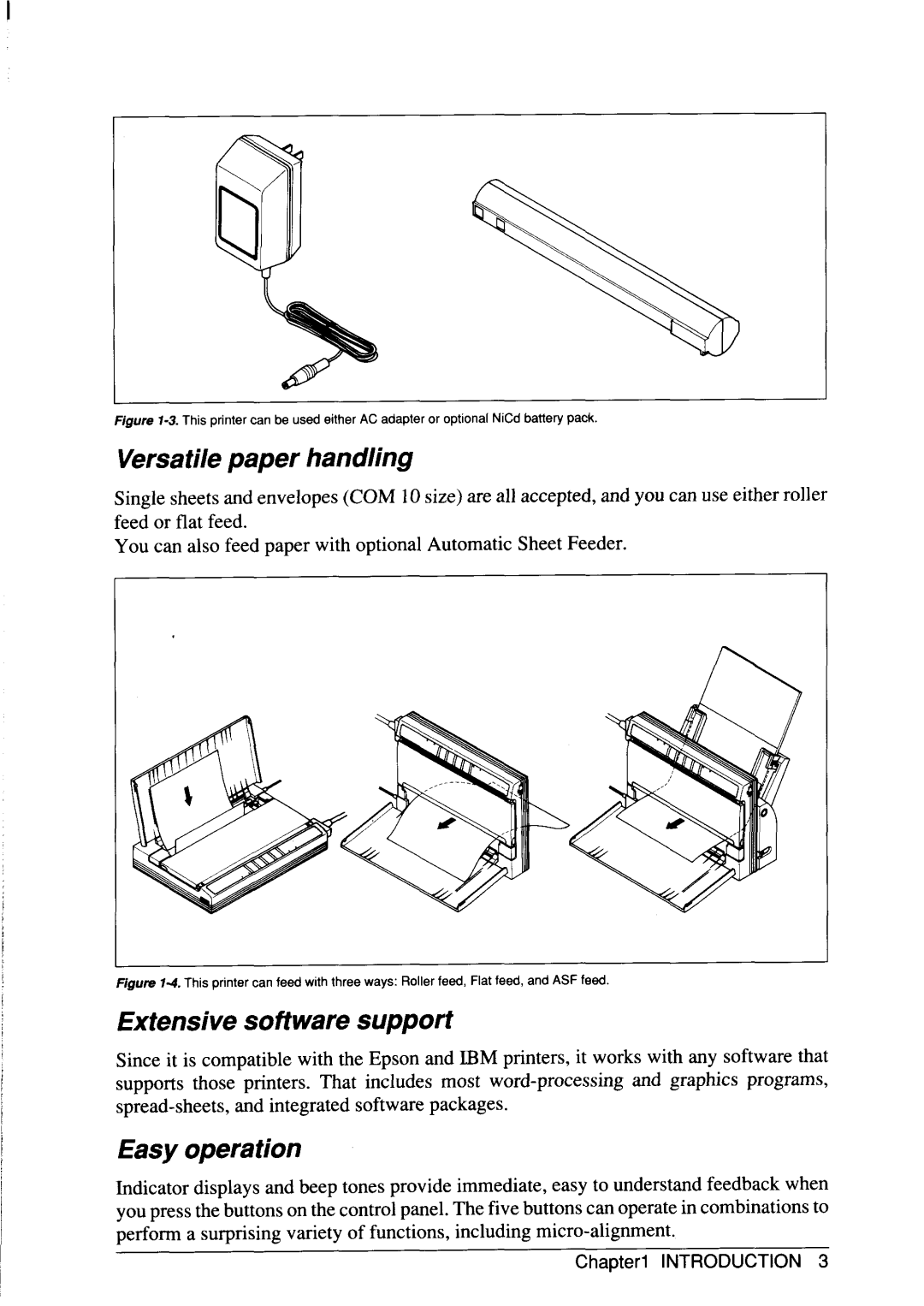 Star Micronics SJ-48 manual Versatile paper handling, Extensive software support, Easy operation 