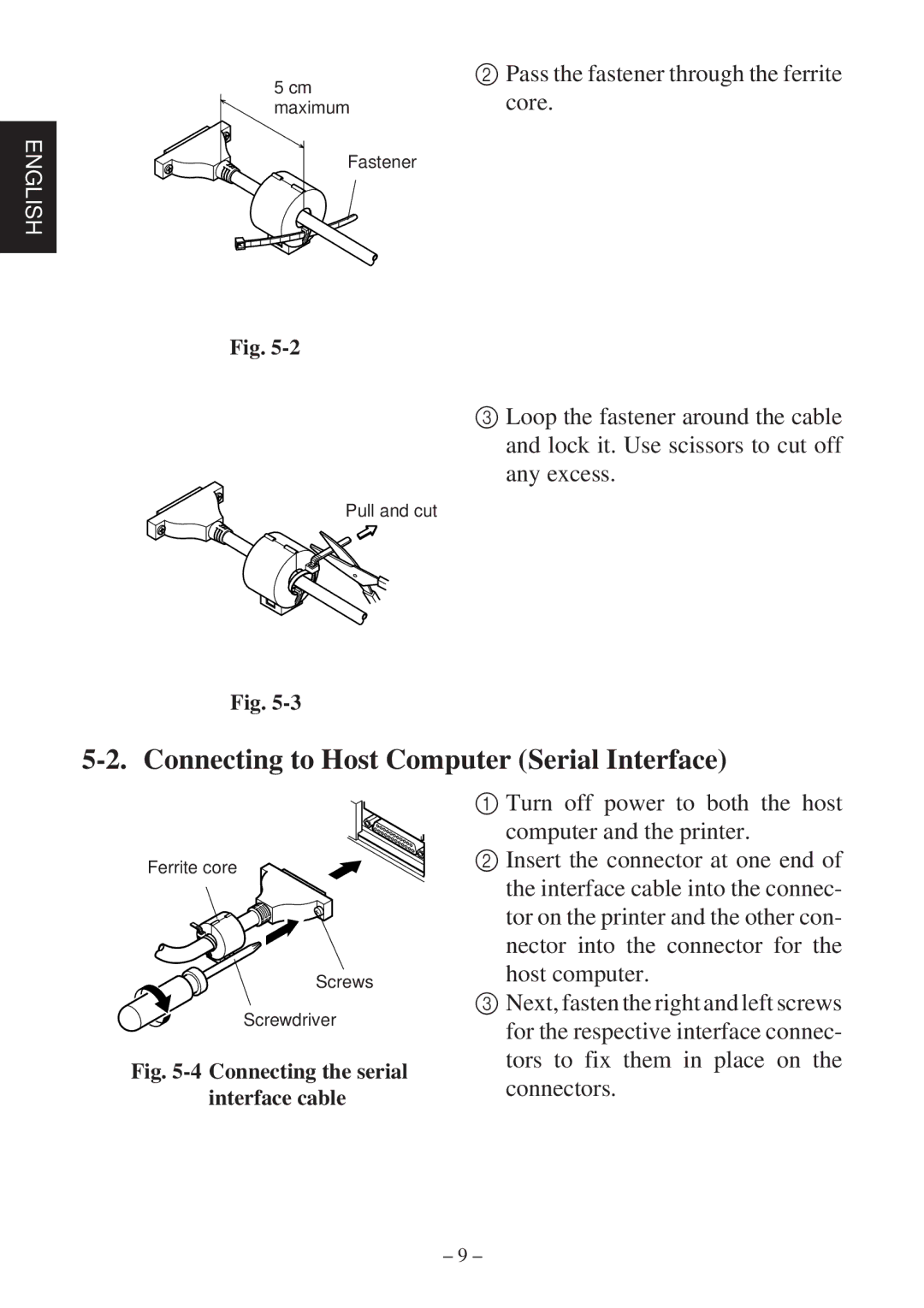 Star Micronics SP2000 Series user manual Connecting to Host Computer Serial Interface 