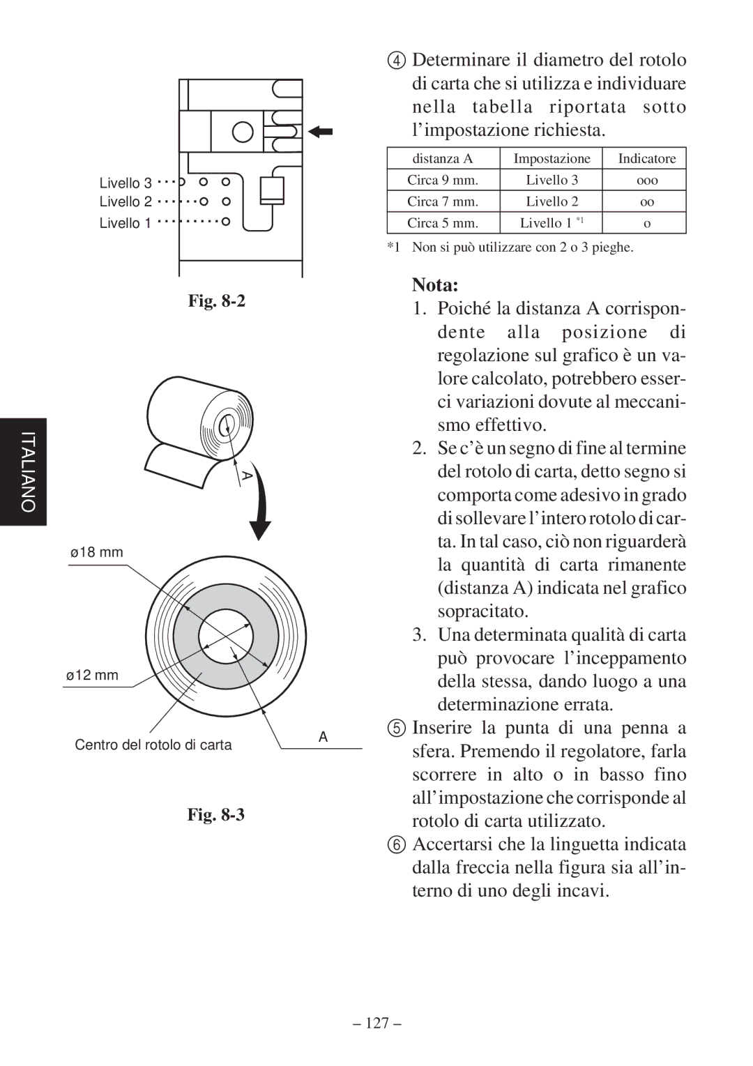 Star Micronics SP2000 Series user manual Nota 