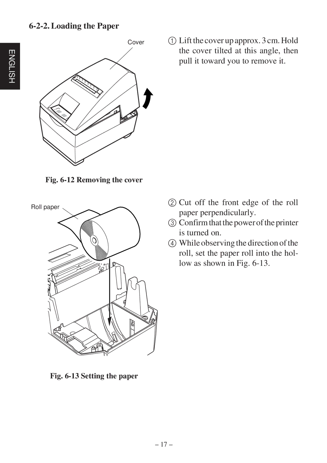 Star Micronics SP2000 Series user manual Removing the cover 