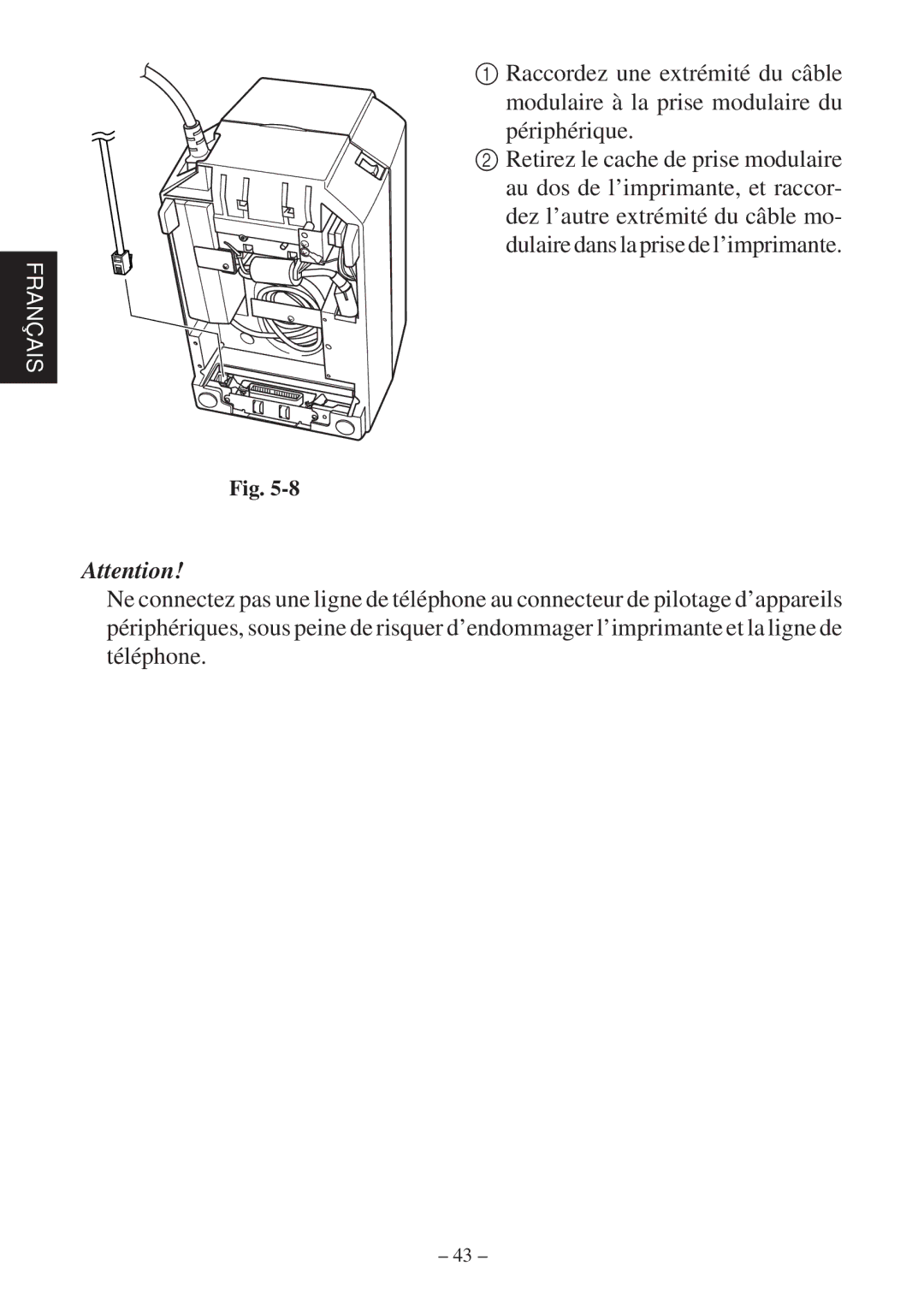 Star Micronics SP2000 Series user manual Français 