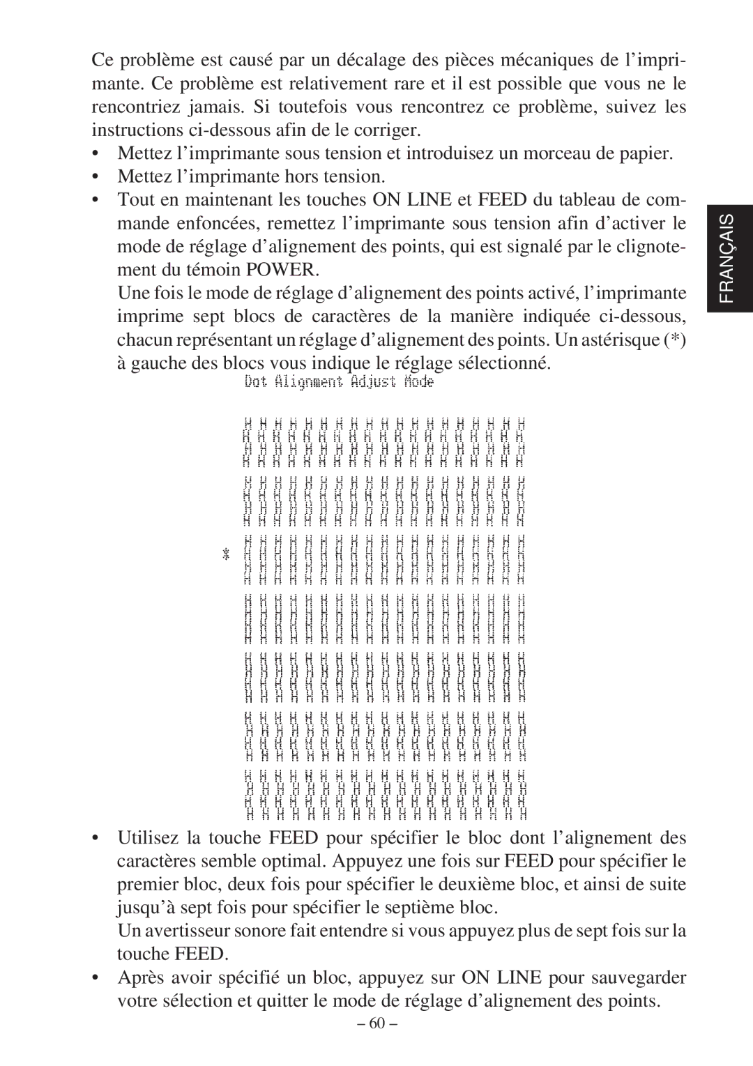 Star Micronics SP2000 Series user manual Français 