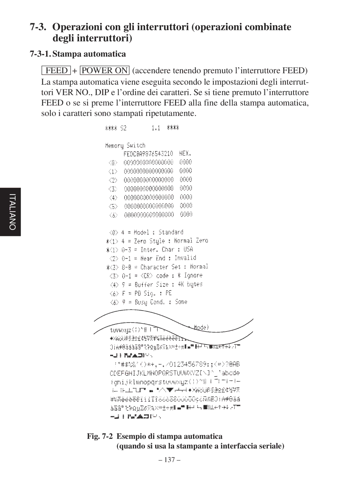 Star Micronics SP2000 user manual Stampa automatica 