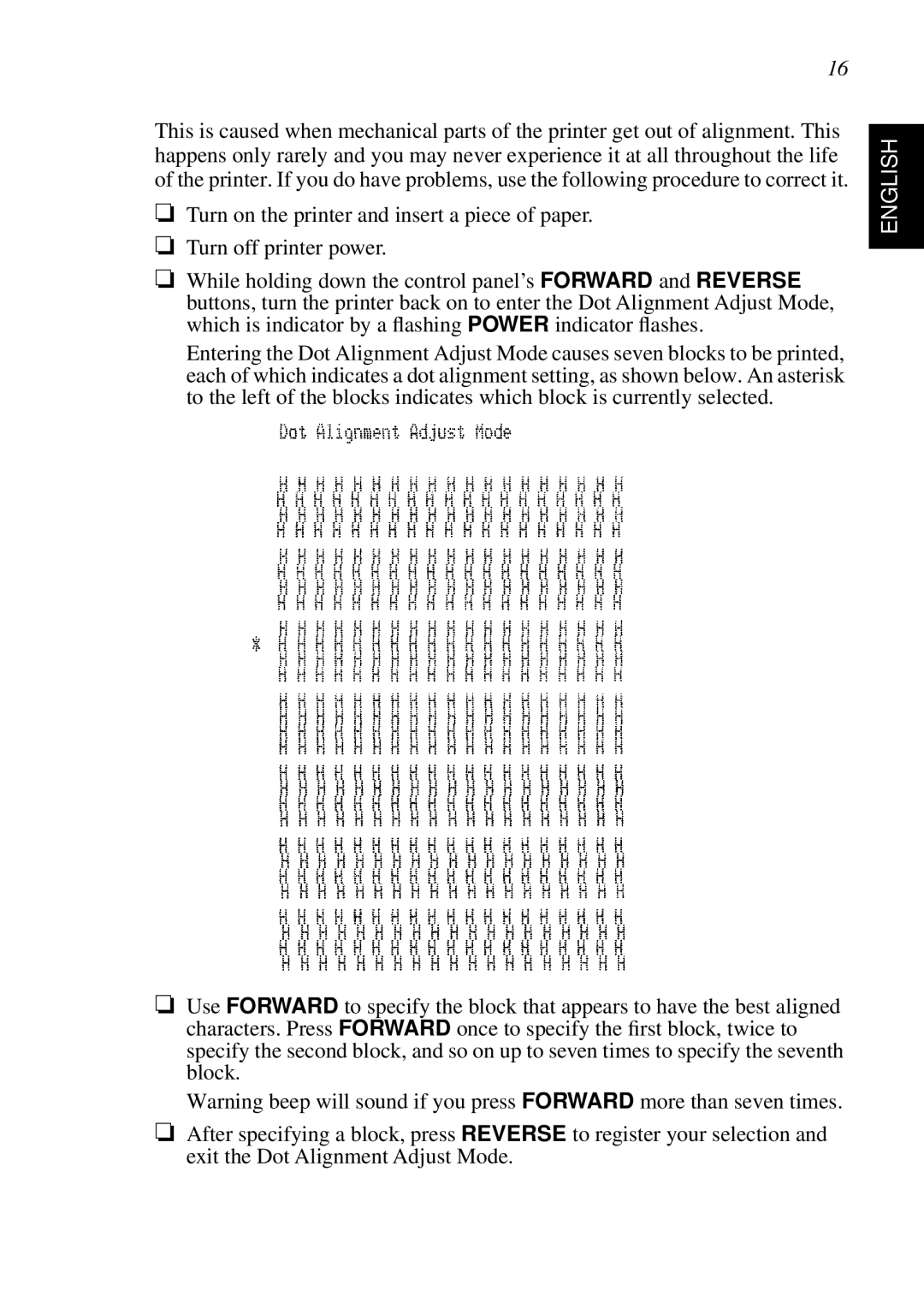 Star Micronics SP298 user manual English 