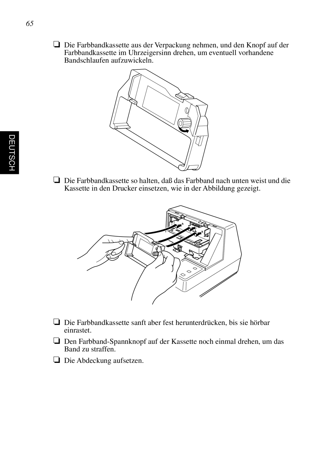 Star Micronics SP298 user manual Deutsch 