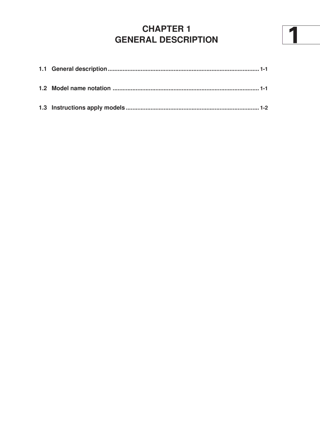 Star Micronics SP320S technical manual Chapter General Description 