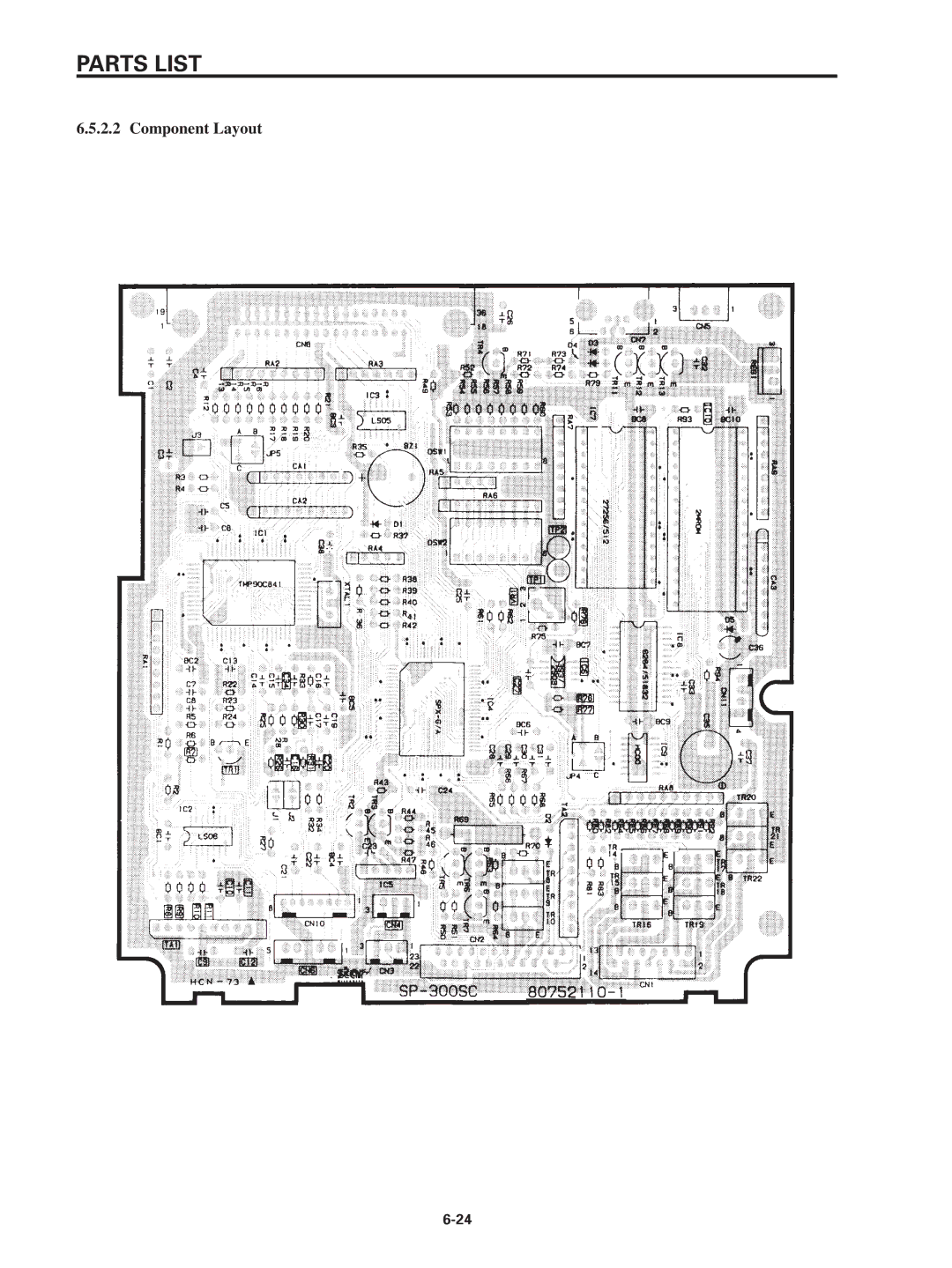 Star Micronics SP320S technical manual Component Layout 