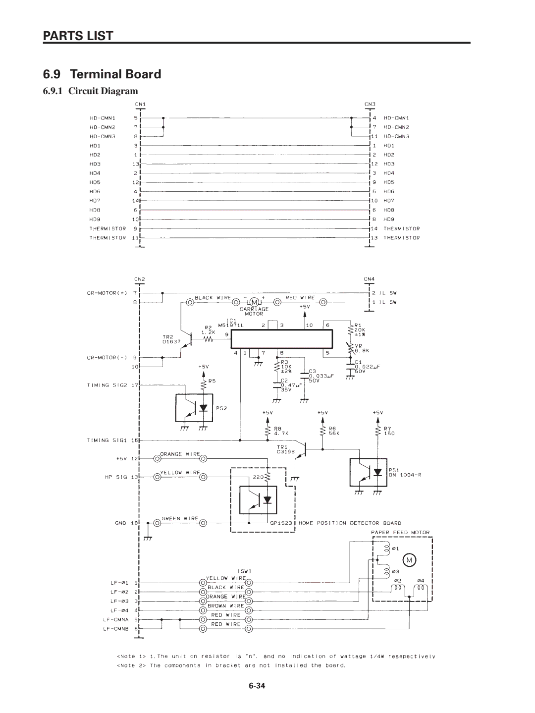 Star Micronics SP320S technical manual Terminal Board 