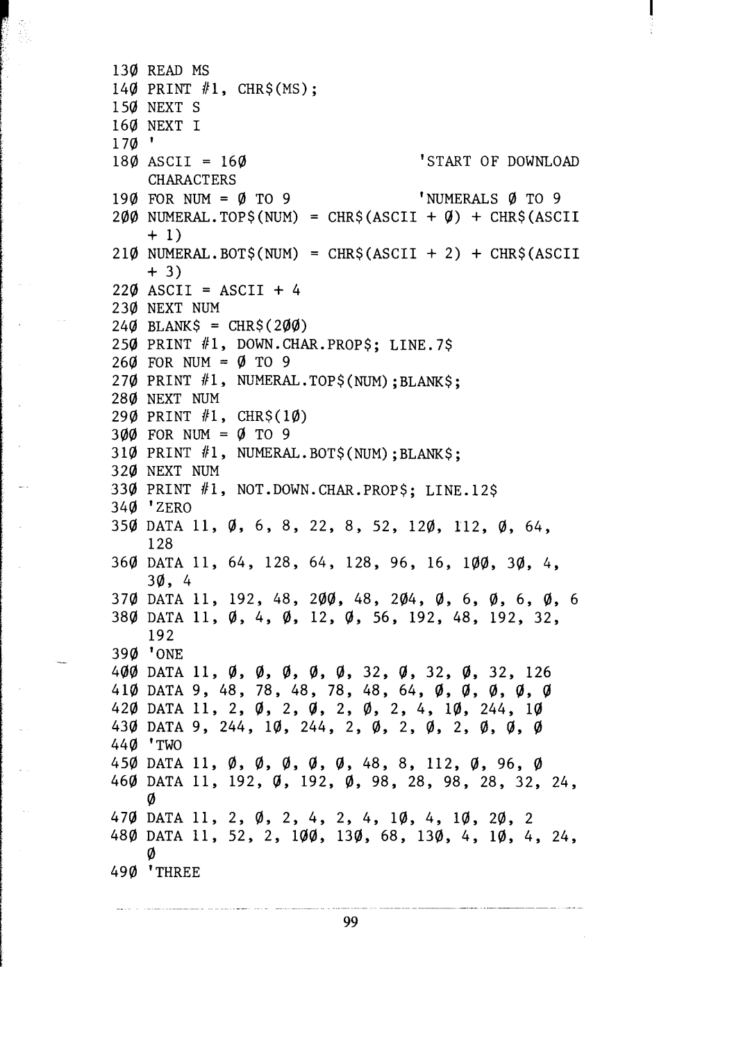 Star Micronics SR-10/I5 user manual DATA 11, 0, 0, 0, 0, 0, 32, 0, 32, 0, 32, DATA 11, 2, 0, 2, 0, 29 8, 2, 4, 10, 244 