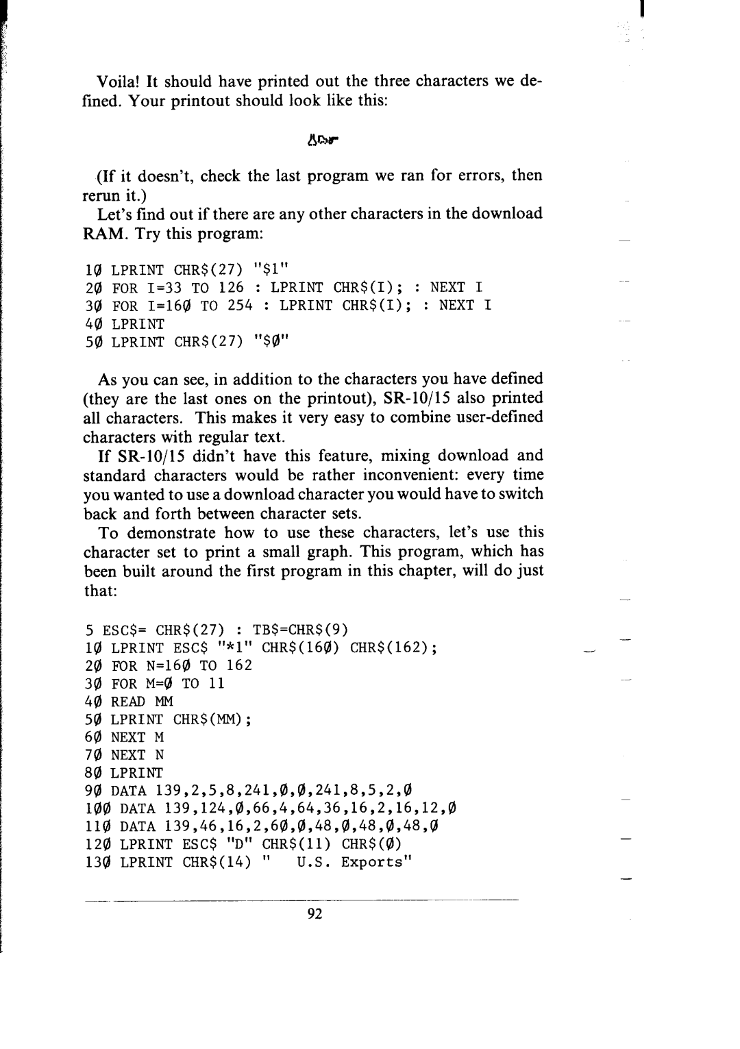 Star Micronics SR-10/I5 user manual Read MM Lprint CHR$MM Next M Next N 