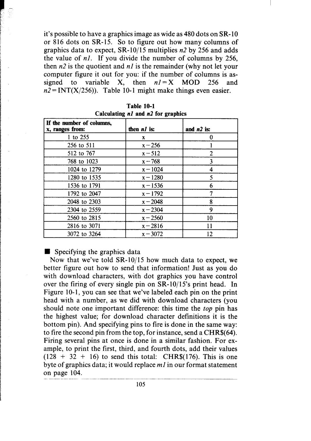 Star Micronics SR-10/I5 user manual 105 