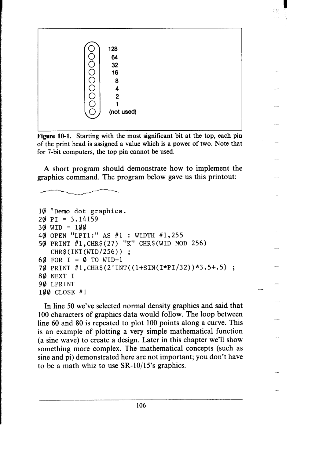 Star Micronics SR-10/I5 user manual Short program should demonstrate how to implement 