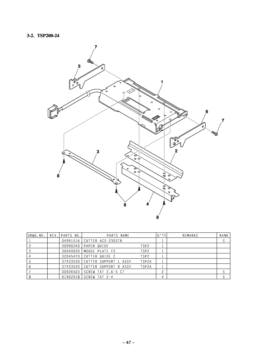Star Micronics technical manual TSP200-24 