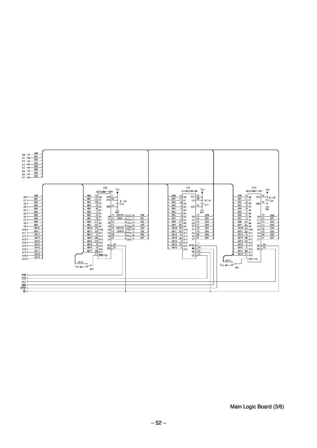 Star Micronics TSP200 technical manual Main Logic Board 3/6 