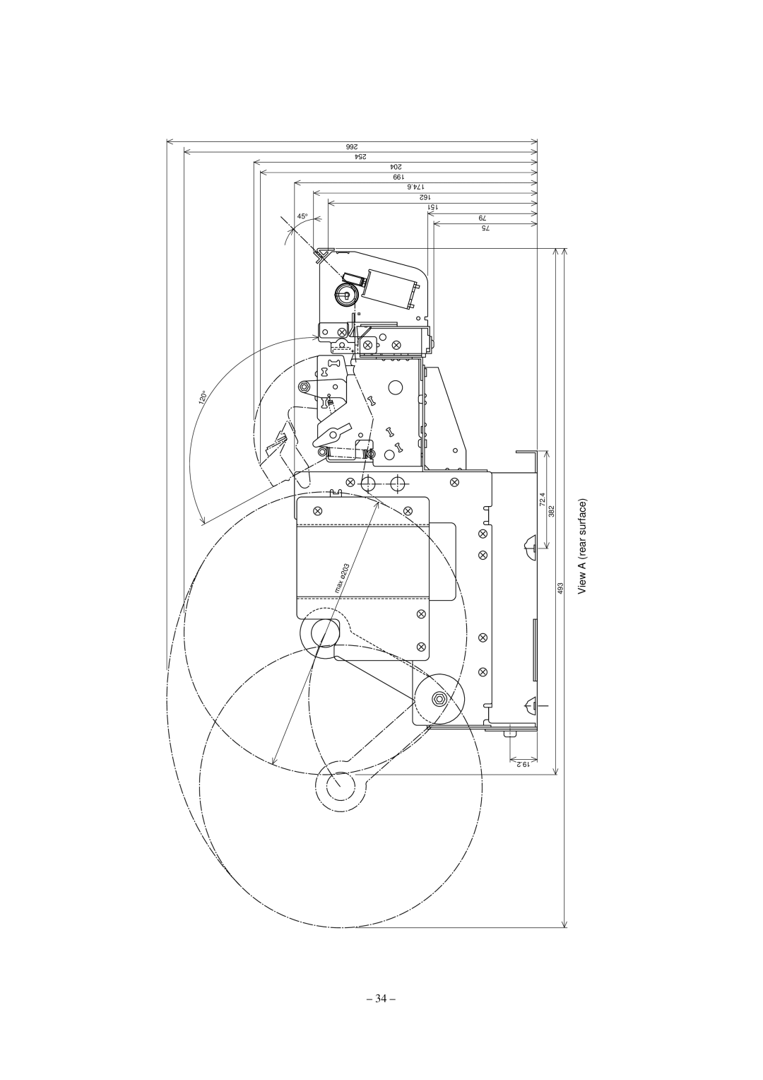 Star Micronics TUP452-24, TUP482-24 operation manual Surface 