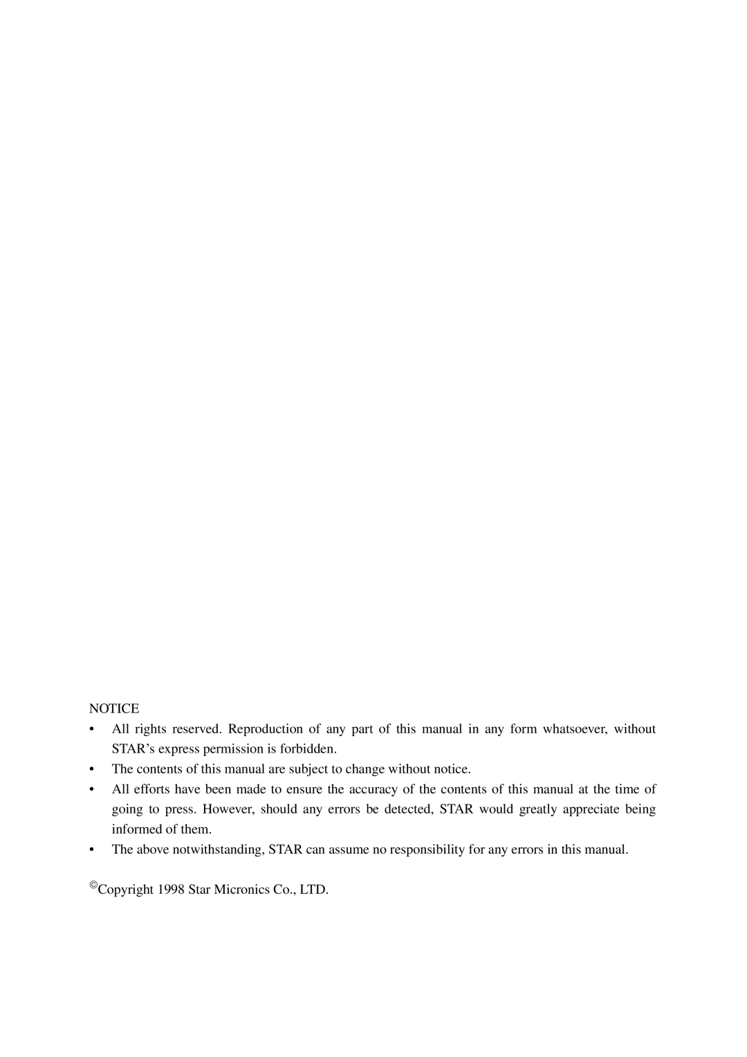 Star Micronics TUP492-24 operation manual 