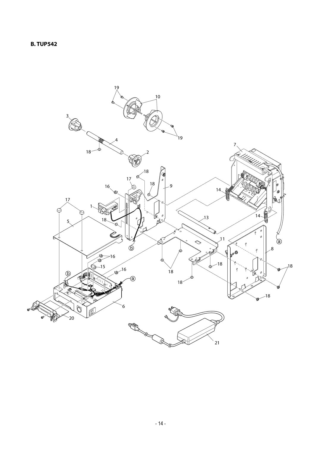 Star Micronics TUP500 technical manual TUP542 