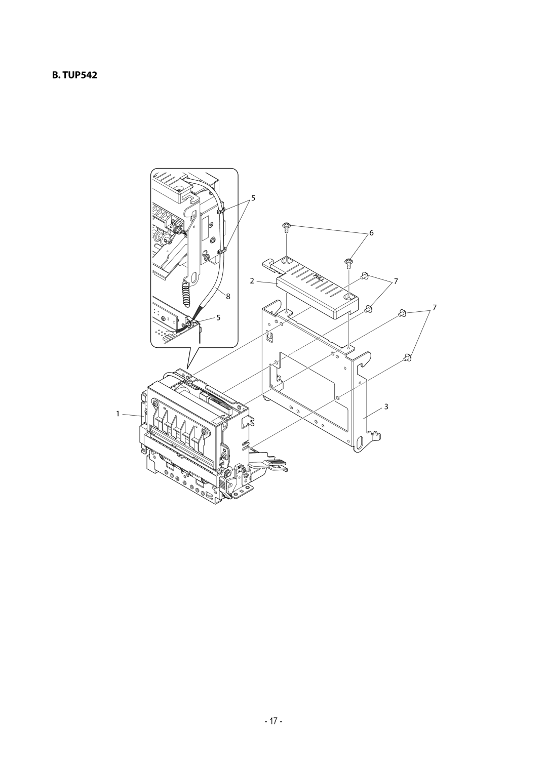 Star Micronics TUP500 technical manual TUP542 