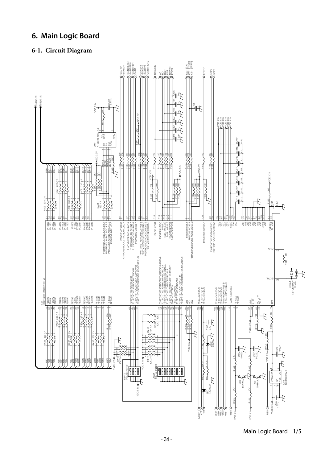 Star Micronics TUP500 technical manual CircuitDiagram 