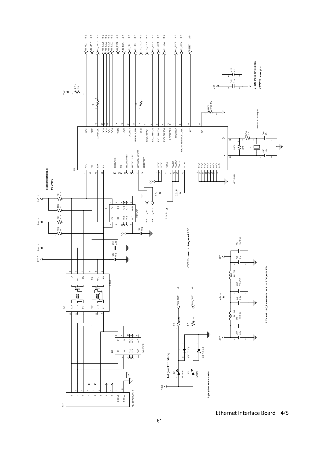 Star Micronics TUP500 technical manual Ethernet, Interface Board 