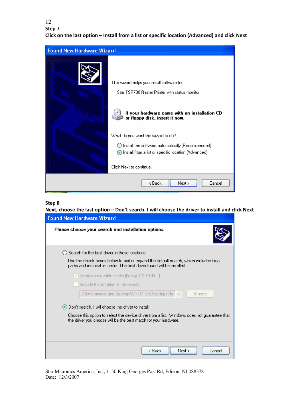 Star Micronics TUP942, TUP992 manual 